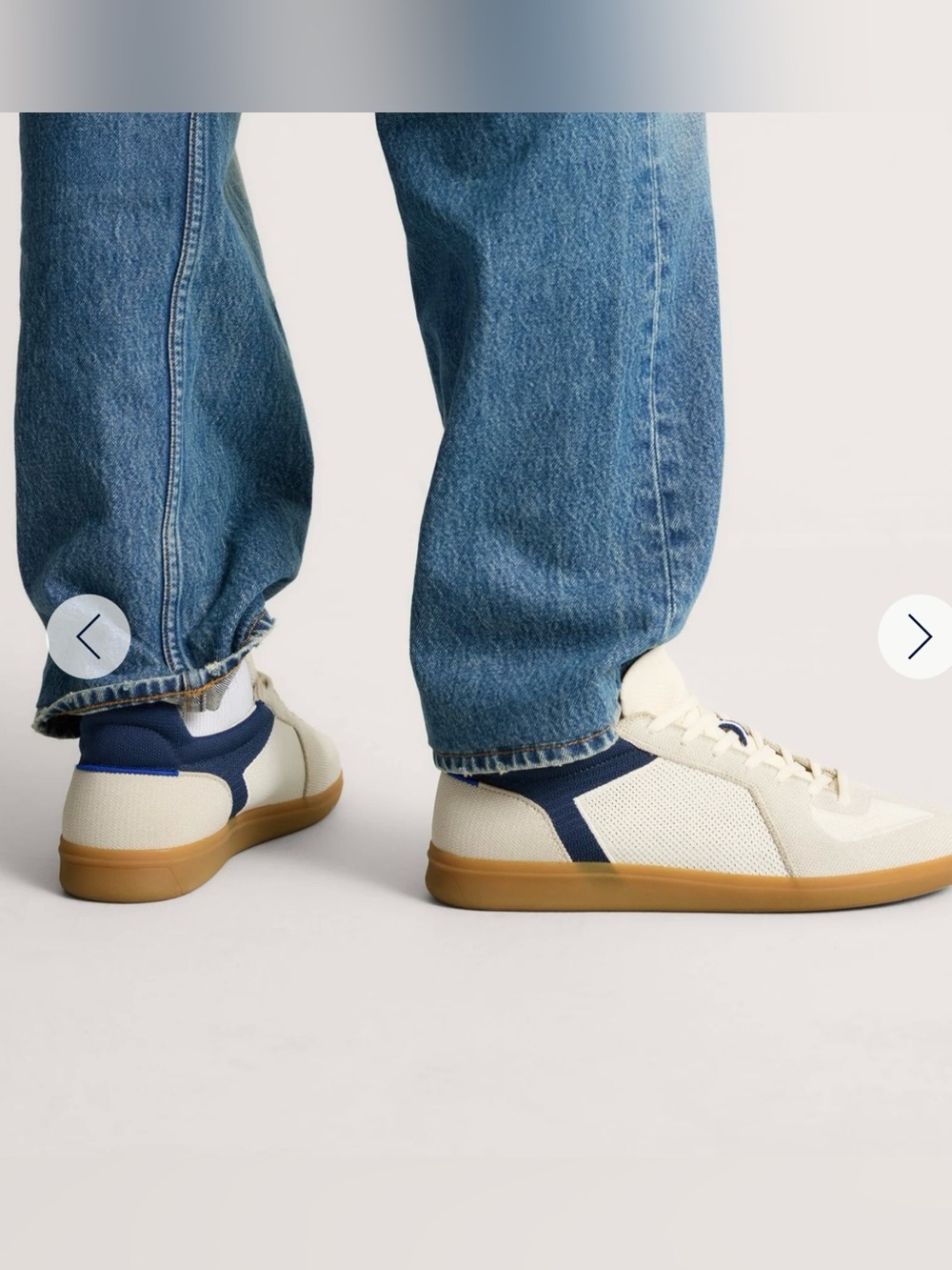 Rothy's The RS01 Sneakers In The Hudson Colorway Blue Knit Washable Men's 11 - Picture 2 of 12